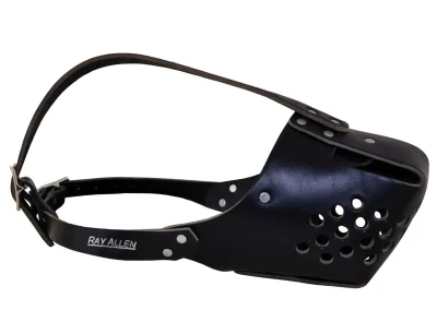 Ray Allen RamLite Leather Muzzle - Black Ray Allen RamLite Leather Muzzle - Black