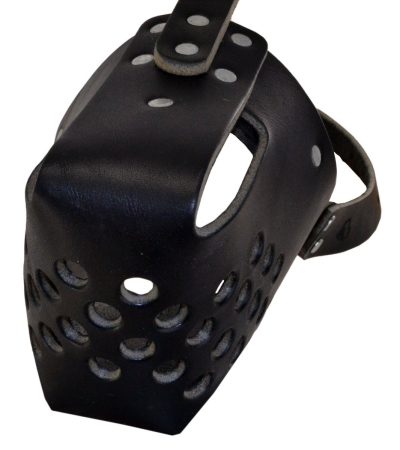 Ray Allen RamLite Leather Muzzle - Black2 Ray Allen RamLite Leather Muzzle - Black
