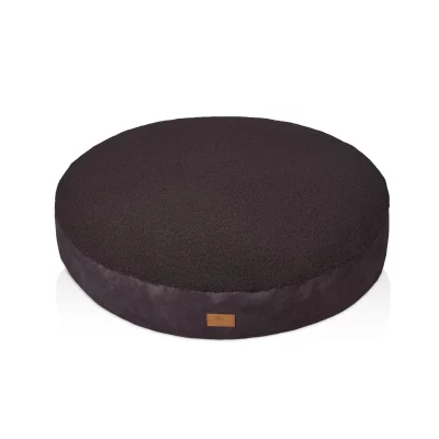 Ronde hondenmand van zachte Teddy4 Ronde hondenmand van zachte Teddy