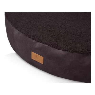 Ronde hondenmand van zachte Teddy5 Ronde hondenmand van zachte Teddy