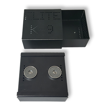 SD64a_350 ELITE K9 Vierkante Magnetische Stash Box
