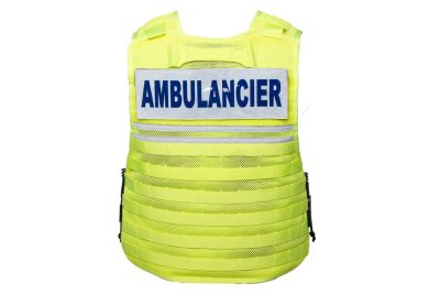 Stichfeste-Weste-3 ARMADILLO Steekbestendig Vest met 3M Reflectie