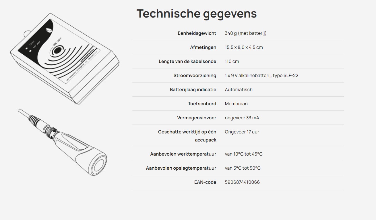 DRAMINSKI Ultrasonic Pregnancy Detector for dogs DRAMINSKI Ultrasonic Pregnancy Detector for dogs