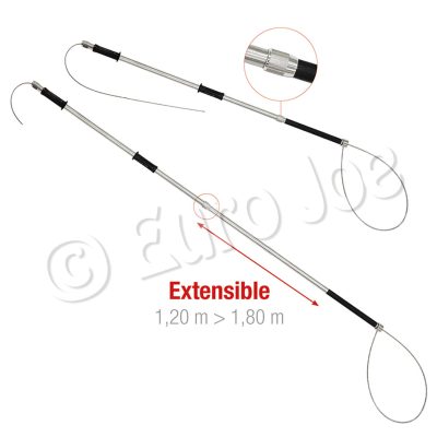 Telescopische vangstok met roterende kop