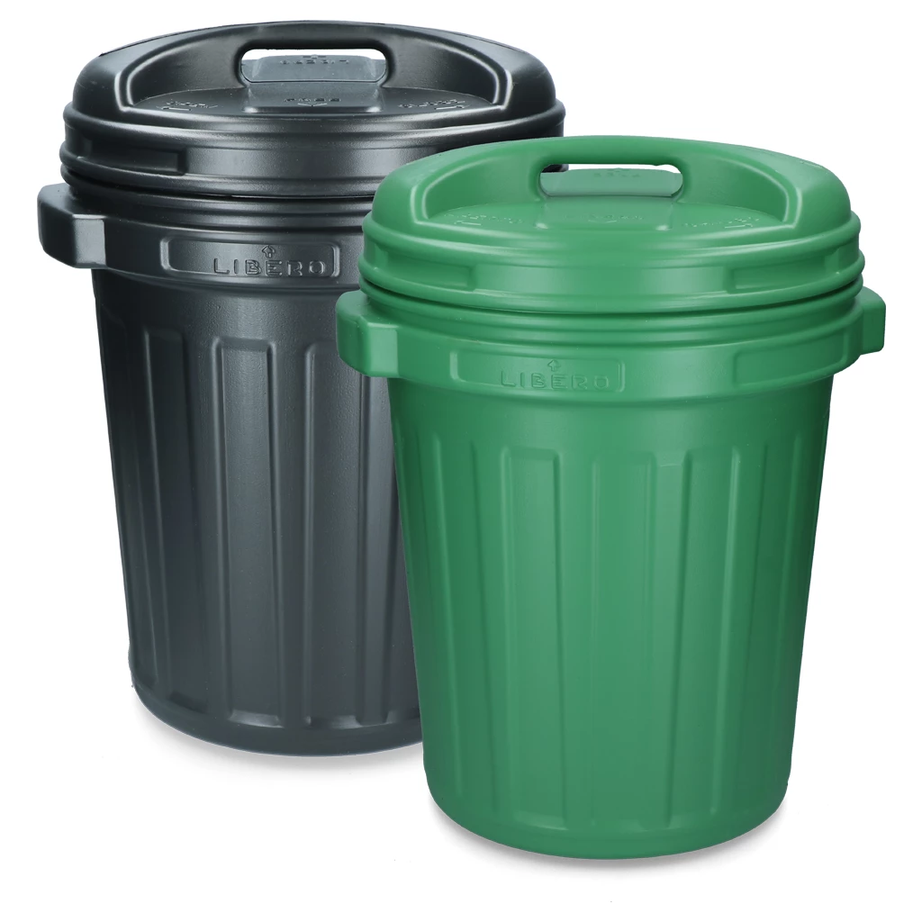 Voerton met draaisluiting 70 liter Zwart of Groen Voerton met draaisluiting 70 liter Zwart of Groen