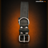 Zware Halsband Vetleder Dubbel Gestikt 40 mm x 55 cm