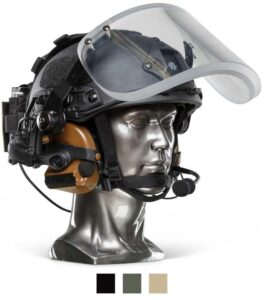 Ballistische helm met kogelvrij vizier NIJ Niveau-IIIA+
