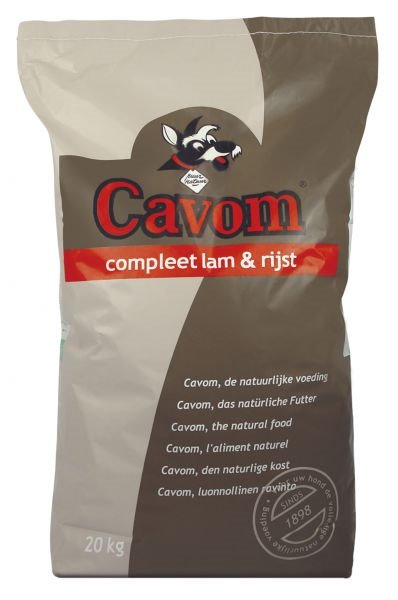 Cavom Compleet Lam/rijst Hondenvoer 20 Kg