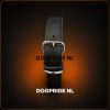 Zware Halsband Vetleder Dubbel Gestikt 40 mm x 70 cm