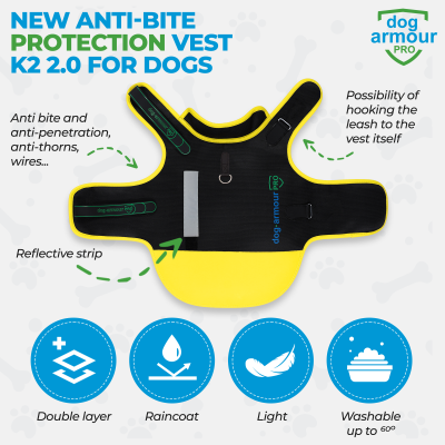 K2 anti-bijtbescherming vesten voor honden 2.0