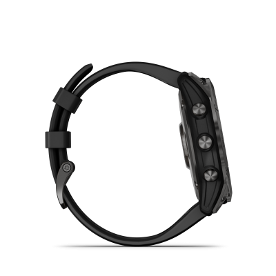 Fēnix 7X - Solar Edition, Slate grey met zwarte polsband zijkant