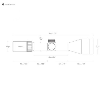 Hawke Vantage Richtkijker 30 WA 3-12x56 L4A Dot IR