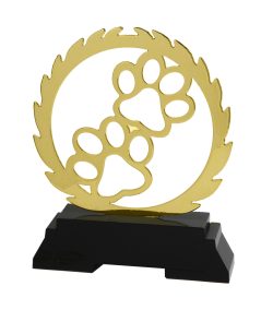 Hondenpoot award (metaal)