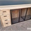 Dressoir-XL bench deuren/lades met steigerhout