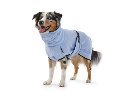 MYPADO Fluffy Hond Badjas Lichtblauw