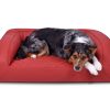 MYPADO Flo Kunstleder premium-hondenbed Rood