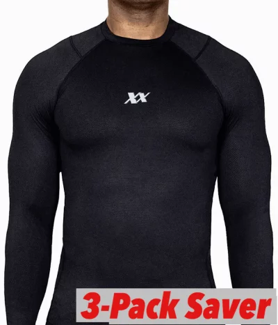Maxx-Dri Silver Elite Shirt met lange mouwen - Geur & JeukVrij 3 pack