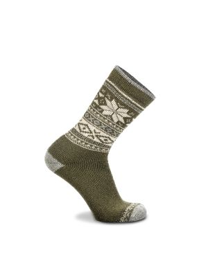 olive ARRAK Wool Outdoor Sock