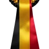 Rozet zwart-geel-rood