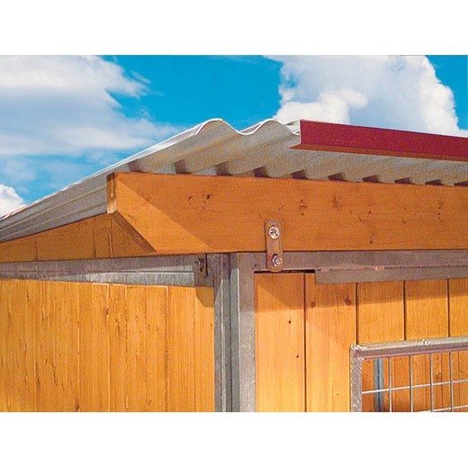 Bij naam Museum computer Standaard monopan dak voor houten kennels - Dogpride NL