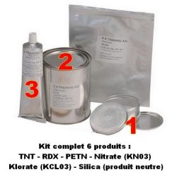 Trainingssimulanten voor explosieve detectie - Kit van 6 producten - XM K-9