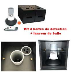 Kit 4 HDPE-detectieboxen+ballenwerper