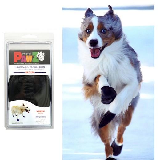VOODUE hondenlaars Benepaw waterdichte hondenlaarzen comfortabele anti-slip huisdierschoenen duurzame reflecterende bandjes ademend puppy pootbeschermers laarsjes (kleur: rood, maat: 6